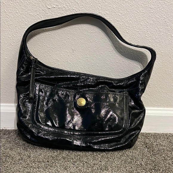 Coach Handbags - Coach Ego Black Patent Bag